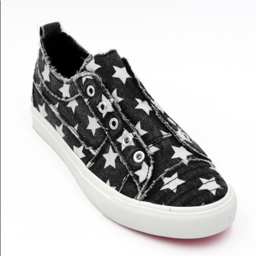 Corkys Babalu Black Star Slip On Sneaker